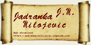 Jadranka Milojević vizit kartica